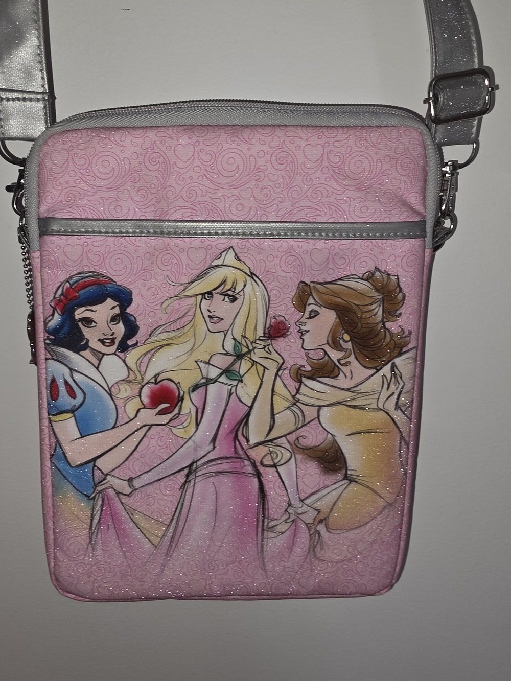 Disney Parks Princess Tablet Case Crossbody Bag Padded Pink